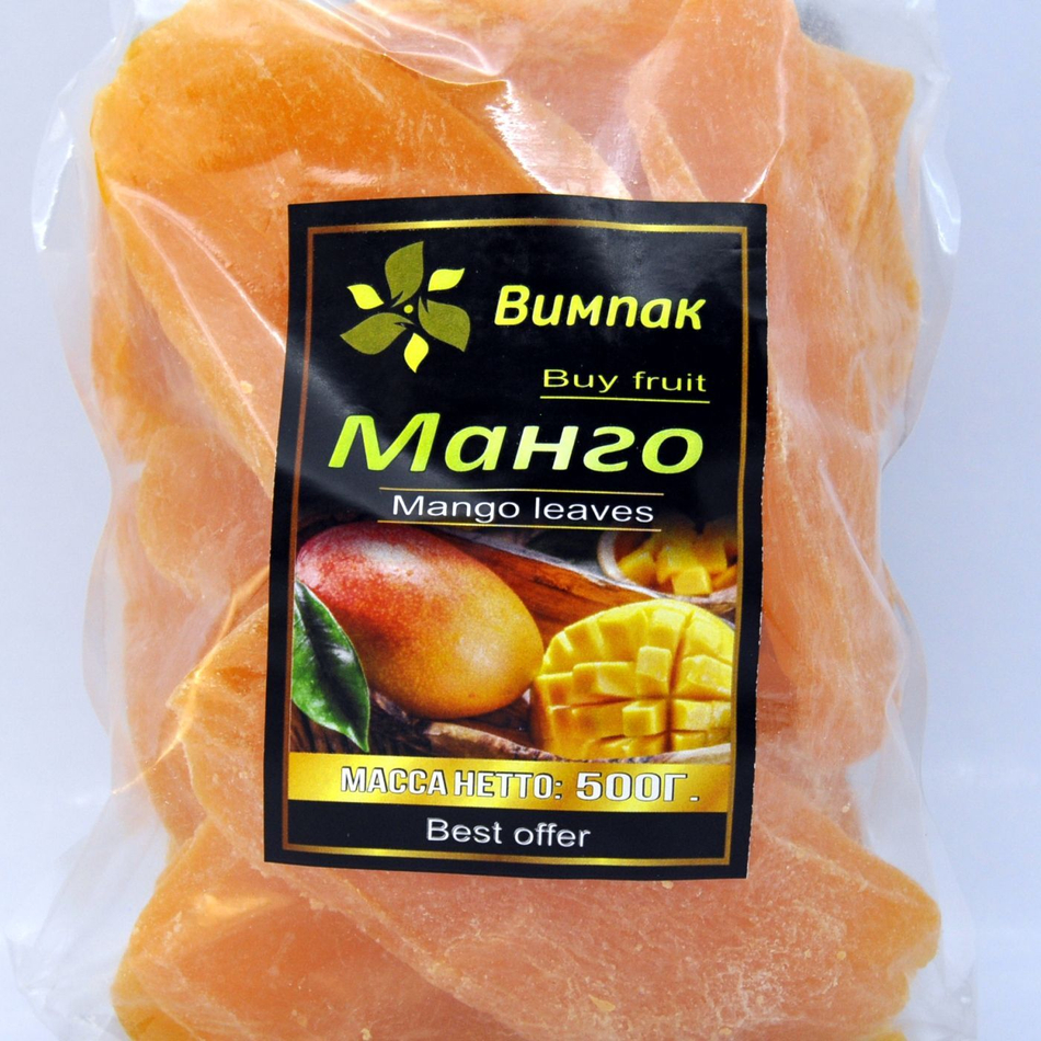 Манго цукаты листики 500гр