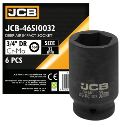 Головка ударная глубокая 3/4'', 32мм (6гр.) JCB JCB-46510032