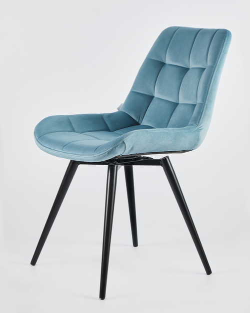 Стул MyFar Феникс поворотный бирюзовый велюр MF1003-1