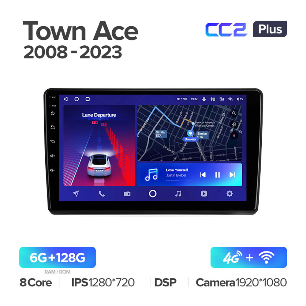 Teyes CC2 Plus 9"для Toyota Town Ace 2008-2023