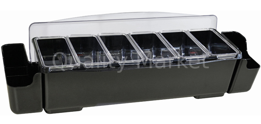 Диспенсер для фруктов 6 лотков + 2 лотка для трубочек