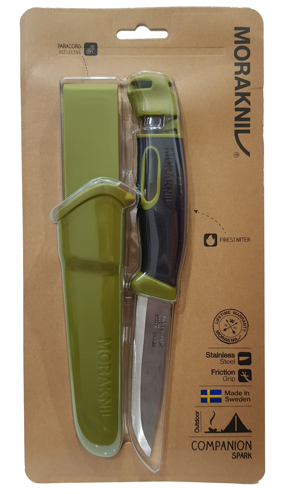 Нож Morakniv Companion Spark (S) Green, арт. 13570