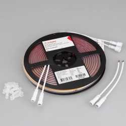 Светодиодная лента герметичная SPI-COB-PS-X378-14mm 24V Warm2700-PX63-BPT (7 W/m, IP67, 5m) (Arlight, бегущий огонь) 041743