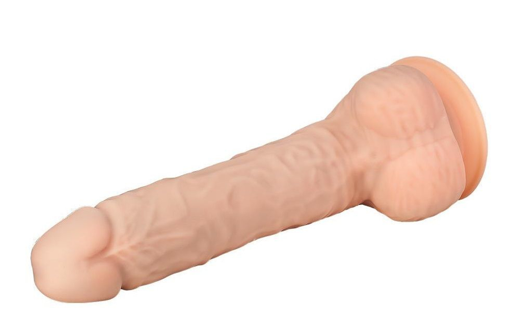 Телесный фаллоимитатор-гигант XXL Dildo - 38 см. (Цвет: телесный)