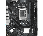 Материнская плата ASRock H610M-H2/M.2 LGA1700 2xDDR4 4xSATA 1xUM.2 2xHDMI mATX