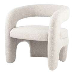 Лаунж-кресло Boon, жемчужное букле