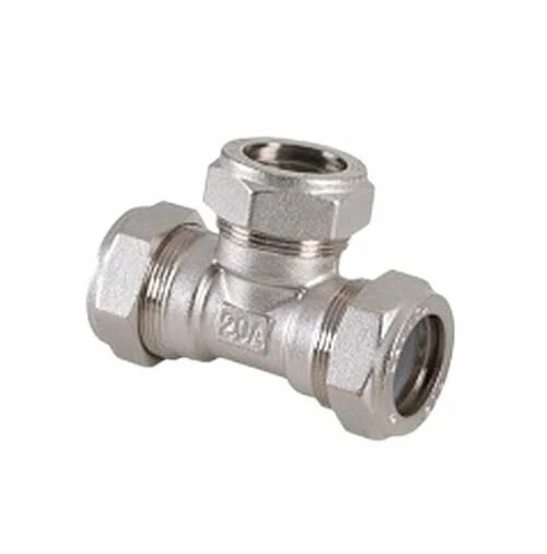 Тройник 25А Никель