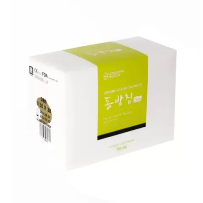 Иглы акупунктурные стерильные 0,25 х 40 мм DongBang 1000 шт (блистеры по 10 шт, 1 направитель)