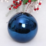 Новогодний шар 20 см «Глянец», сапфир