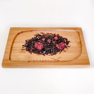 Чёрный чай листовой с ягодами Сибирские Афины, 80г