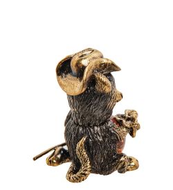 Народные промыслы AM-3078 Фигурка «Кот Мушкетер» (латунь, янтарь)