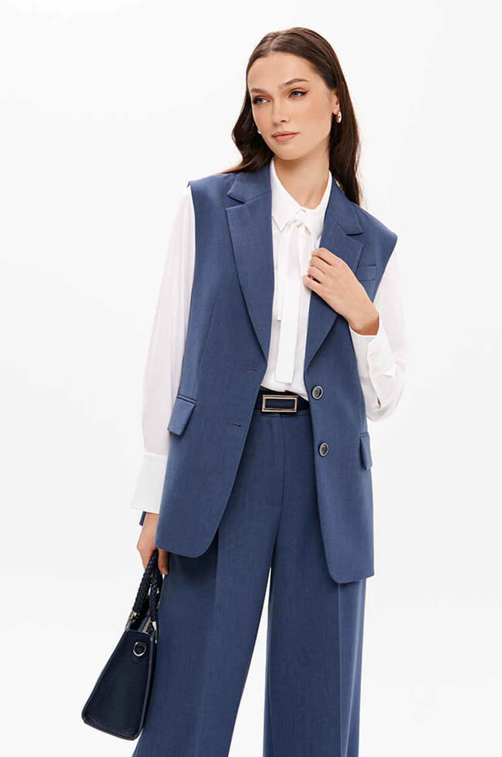 1940 Жилет женский (дымчато-голубой)