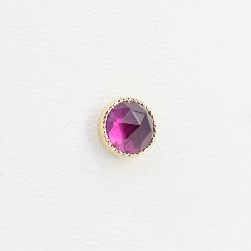 Grisant Cab tops with rose cut stone
