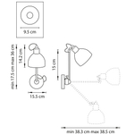 765606 Бра LOFT 1х40W E14 БЕЛЫЙ