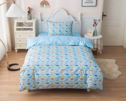 Детское постельное белье Sofi De MarkO Динозаврики голубое