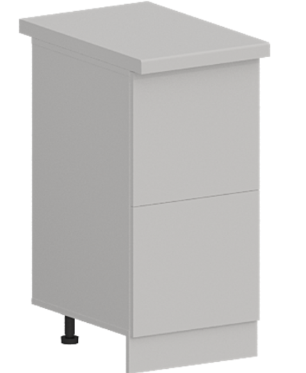 Кухня Модуль ШН2Я 400 Графит / Белый