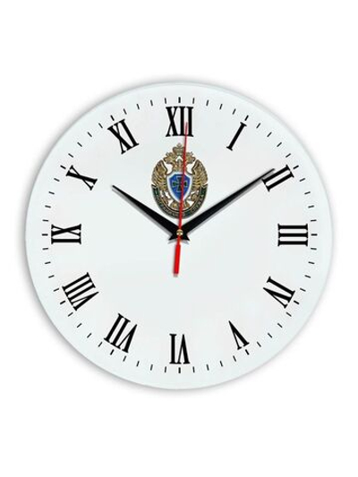Настенные часы "Эмблема Пограничной службы 02 39" Декор для дома, подарок