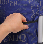 Тележка хозяйственная с сумкой (100*40*35см, колеса 21см,грузоподъемность до50 кг) HQ синяя