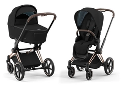Детская коляска Cybex Priam IV 2 в 1 Deep Black