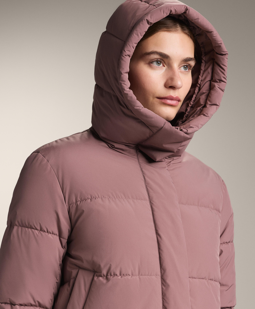 Oysho Водоотталкивающая утепленная куртка Primaloft®, фиолетово-розовый