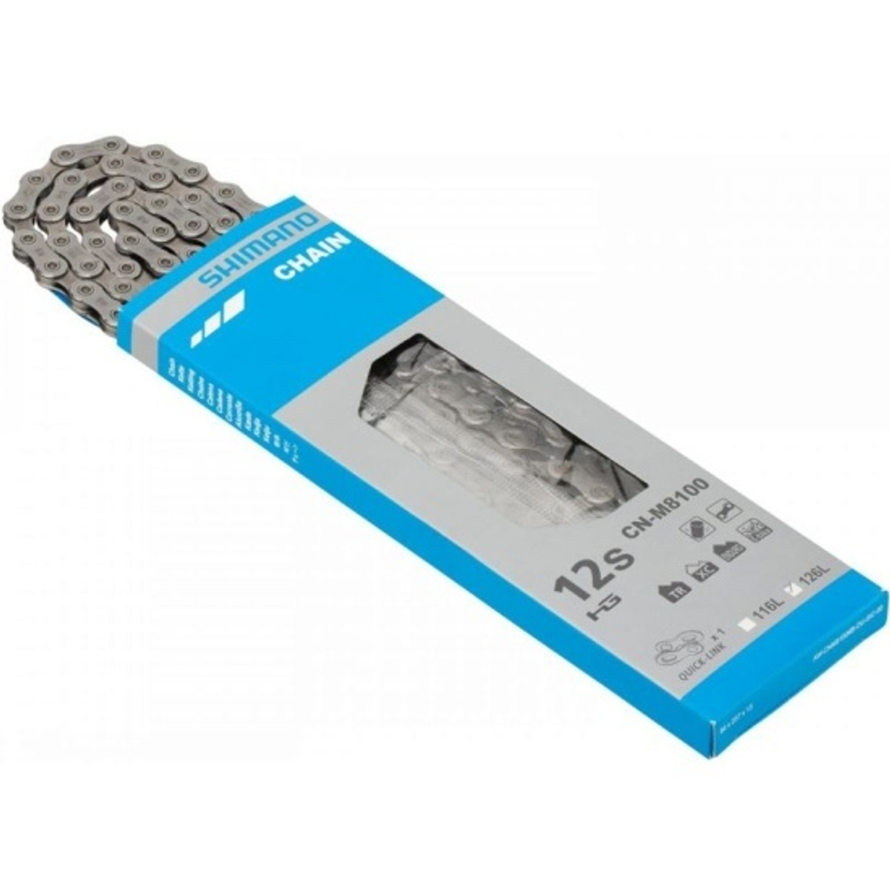 Цепь Shimano XT M8100 12 скоростей, 116 зв., с замком. 252г. Инд уп.ICNM8100116Q