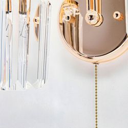 Citilux Синди CL330322 Бра хрустальное с выключателем Золото