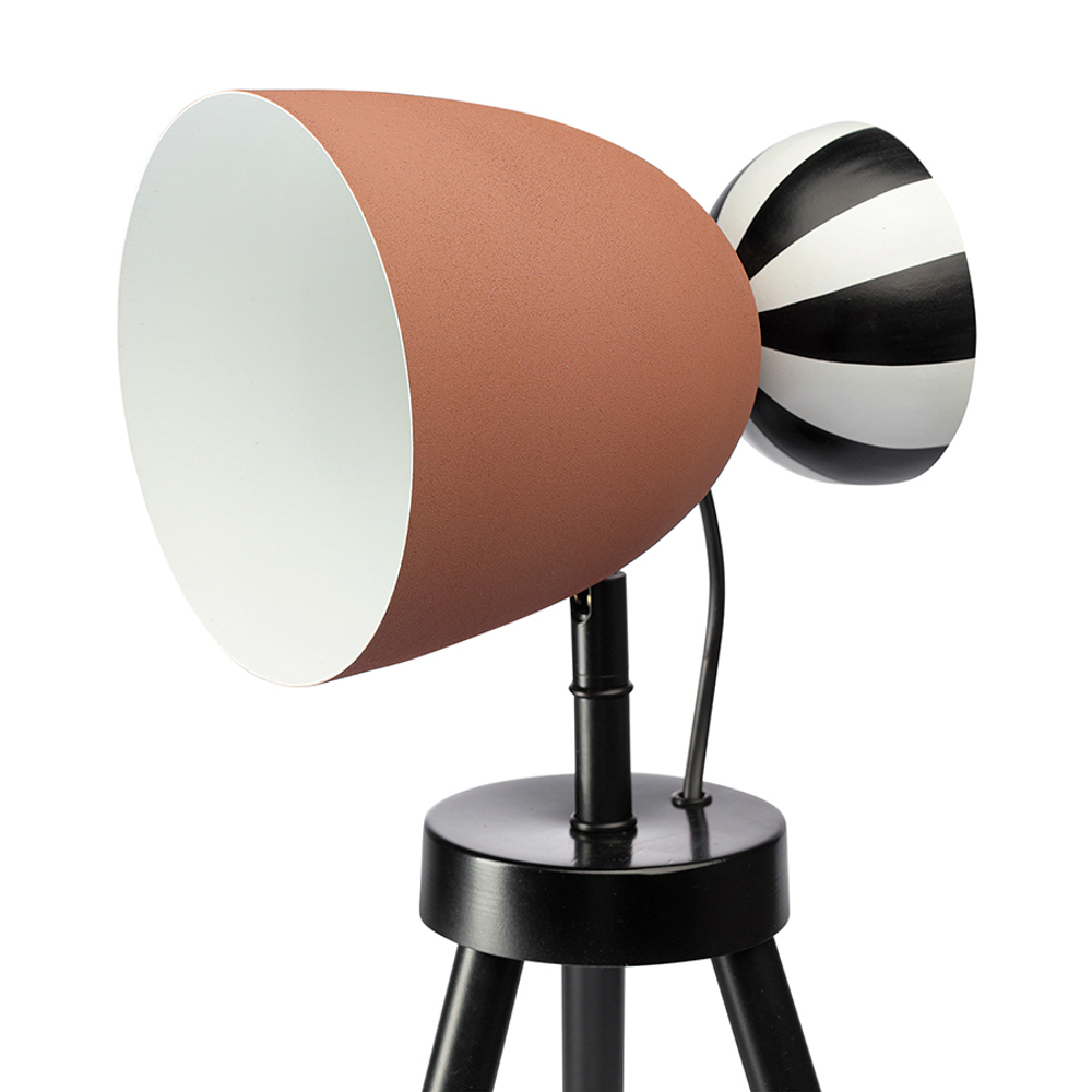 Светильник настольный Anniken, 20х58 см, черный/белый/терракотовый