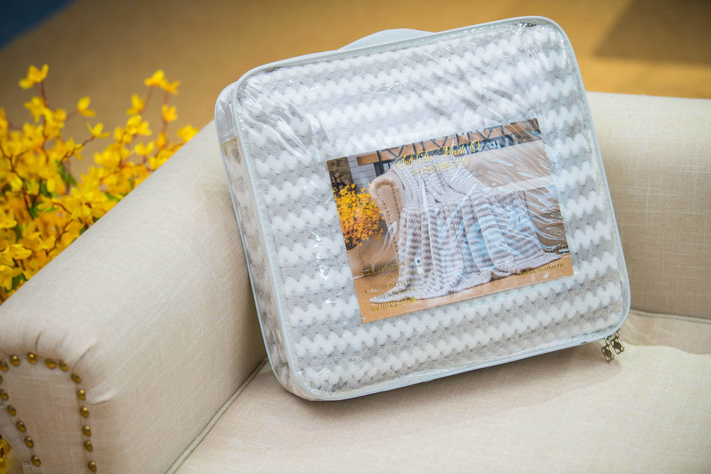 Плед 160х220 Sofi De MarkO Гринда серый