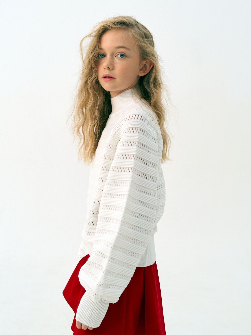 Джемпер для девочки AT1215 белый