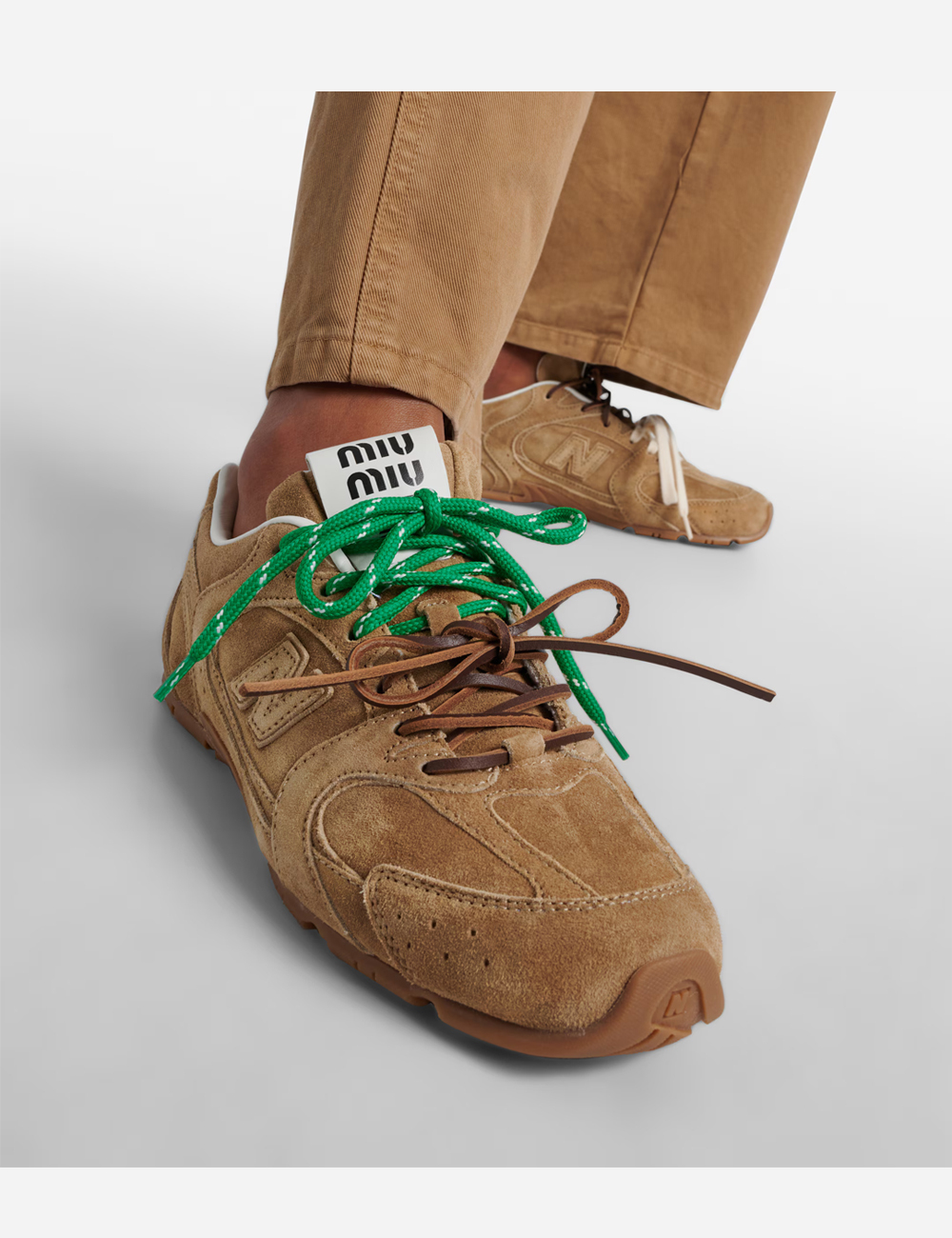 Miu Miu x New Balance 530 Light Brown