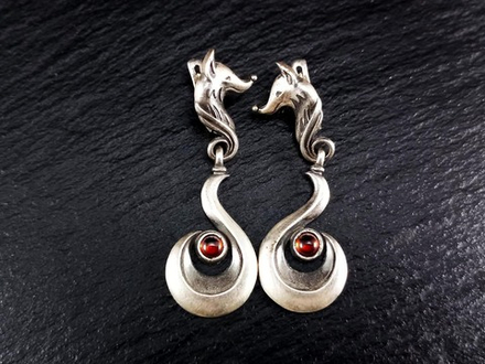 Серьги "Кокетливая лиса"