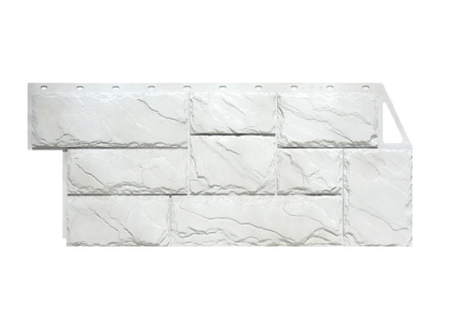 Фасадные панели Fineber  Камень Крупный Мелованный белый