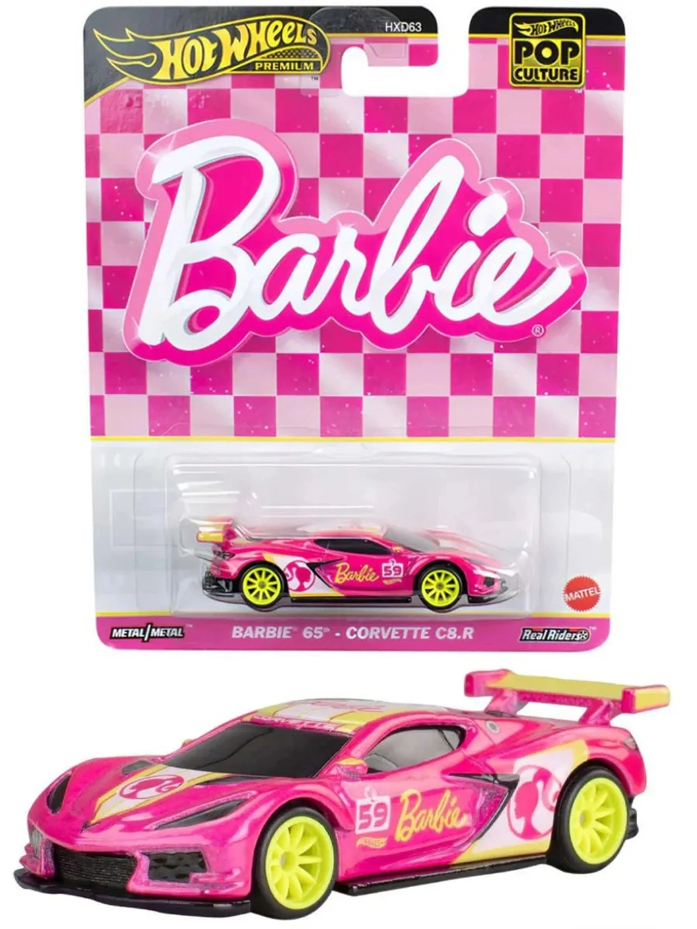 Машинка Хот Вилс Премиум Corvette C8 R HXD63 HVJ51