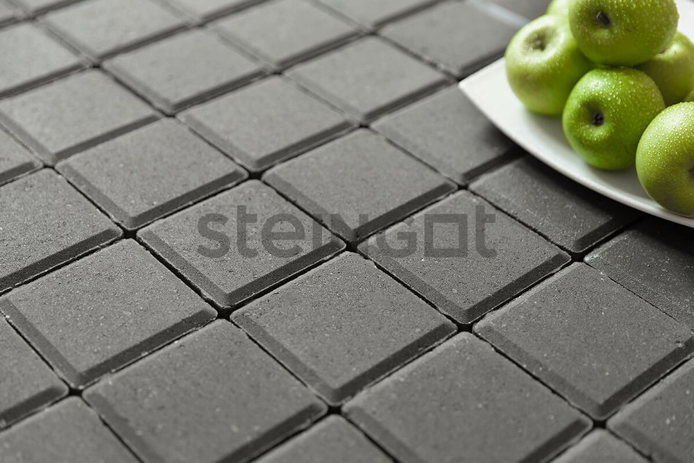 Тротуарная плитка Steingot Квадрат 100x100x60 Серый (полный прокрас) толщина мм