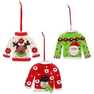 Подвеска Сandy «Новогодний свитер» 10*8 см, в ассортименте