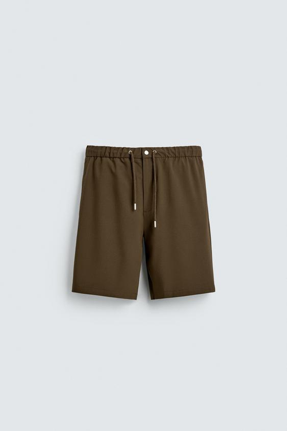 ZARA ТЕХНИЧЕСКИЕ ШОРТЫ RELAXED FIT, ТАБАЧНЫЙ