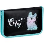 Пенал 1 отделение, 190*115 ArtSpace "Corgi", ламинированный картон, фольга