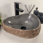 Раковина из речного камня RS-64992 43*34*15 0861