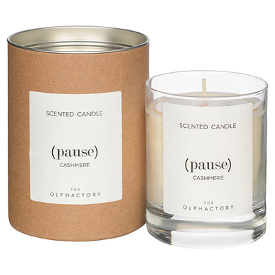 Свеча ароматическая the olphactory, pause, Кашемир (новая), 40 ч