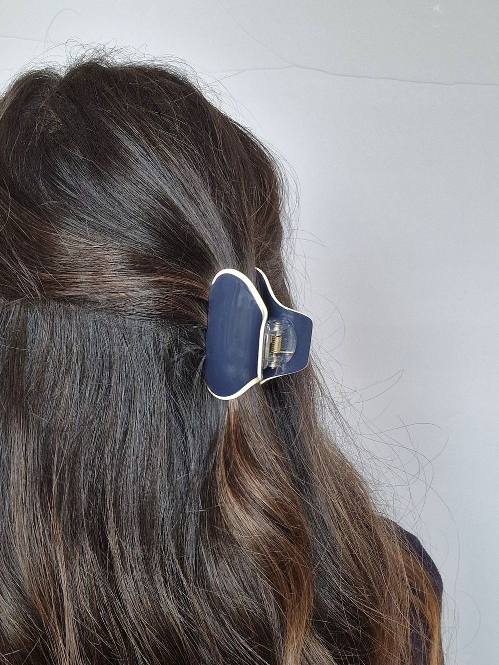 Краб для волос 6 см, темно-синий, MONTE VITA, 457022