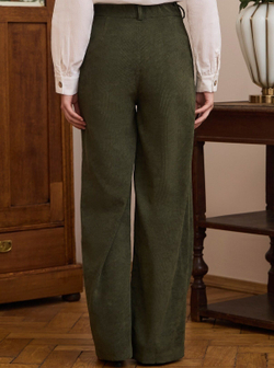 Брюки палаццо вельветовые