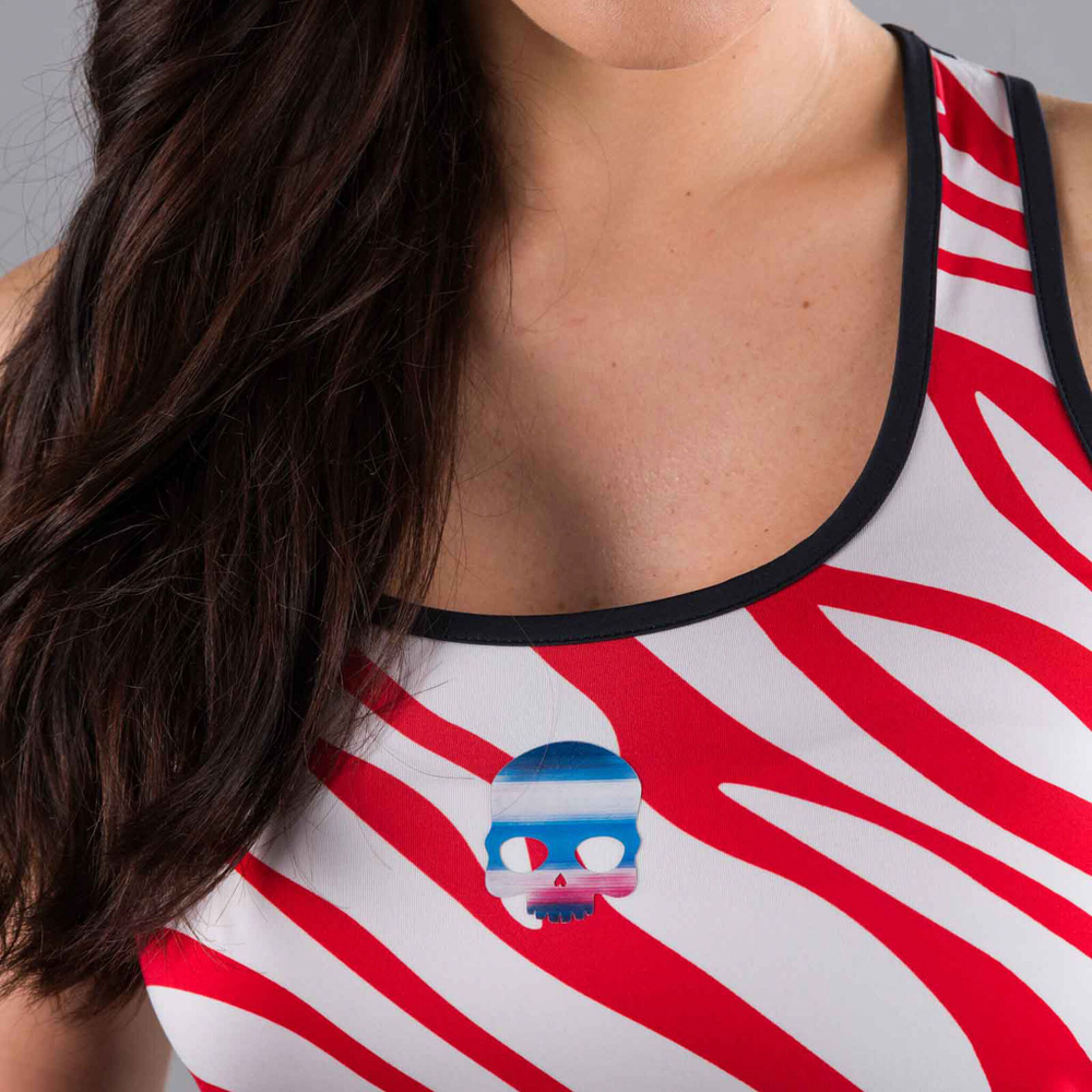 Женская теннисное платье Hydrogen Tech Stars Dress Women - Red, Blue