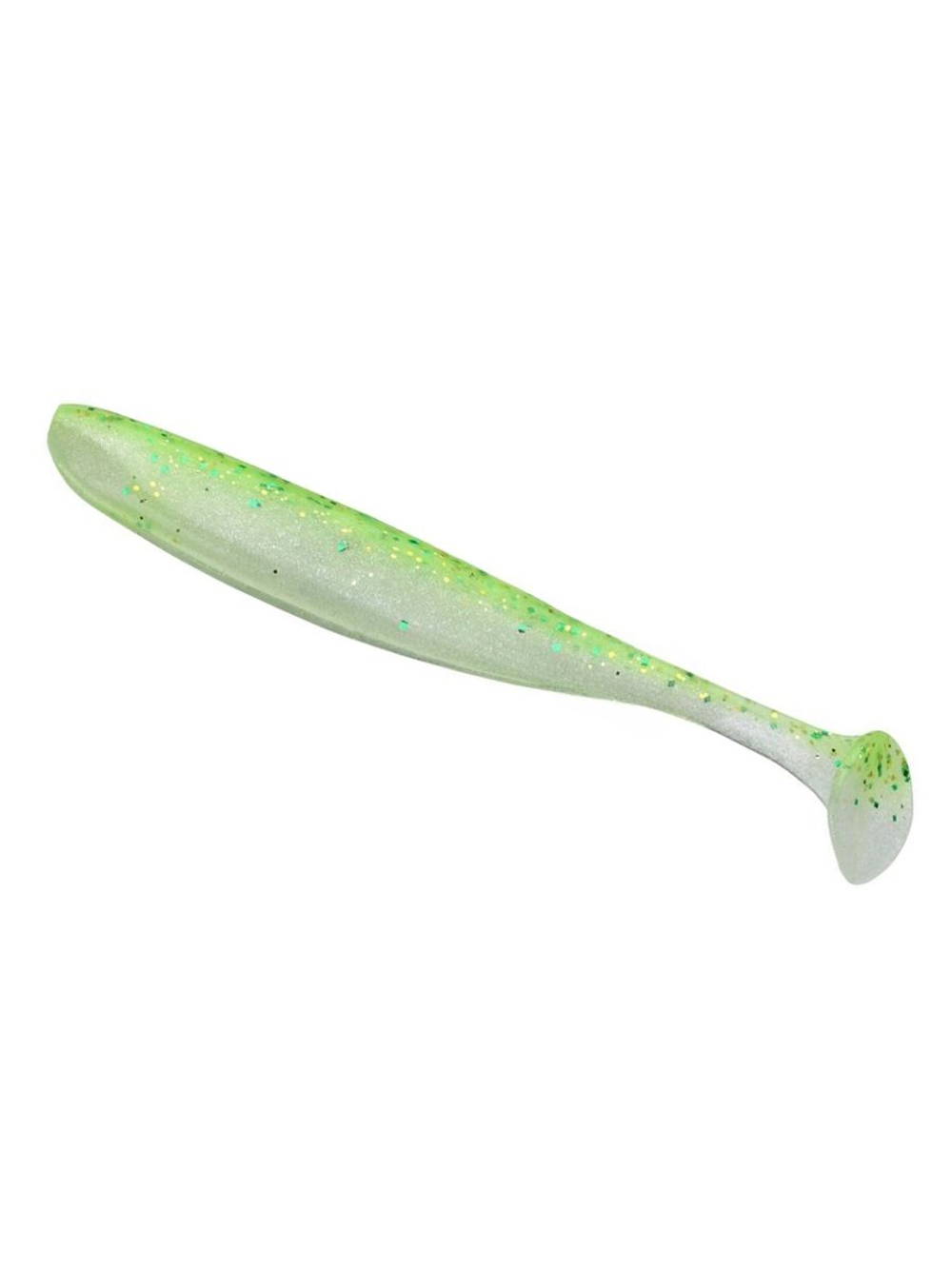 Приманка силиконовая Keitech Easy Shiner 4" PAL #01 Chartreuse Red Flake, 3 упаковки по 7 штук
