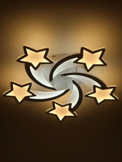 Люстра потолочная светодиодная с пультом ДУ Rivoli белая 140 Вт 3620-4824К, светильник на кухню, в детскую, в спальню