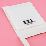 Прозрачные стикеры для заметок с клеевым краем, Alingar, 75 х 75 мм, 50 л., покрытие starlight touch, "Three CATS", зеленый, водонепрониц., европодвес