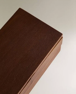 ZARA HOME ПРЯМОУГОЛЬНАЯ ДЕРЕВЯННАЯ ШКАТУЛКА ДЛЯ ДРАГОЦЕННОСТЕЙ, КОРИЧНЕВЫЙ