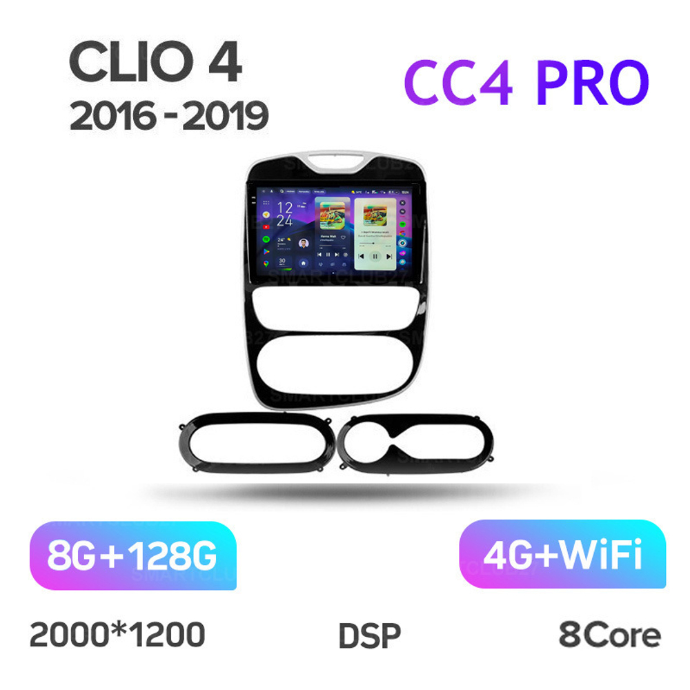 Teyes CC4 Pro 10,2" для Renault Clio 4 2016-2019