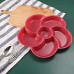 Менажница 6-ти секционная 26*2,5см пластиковая, цвет микс