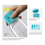 Бутылка для воды dot 600 мл голубая