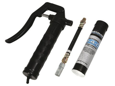 Пластичная смазка QUICKSILVER 2-4-С с тефлоном, комплект: картридж 85 гр.+ пистолет (10267331)